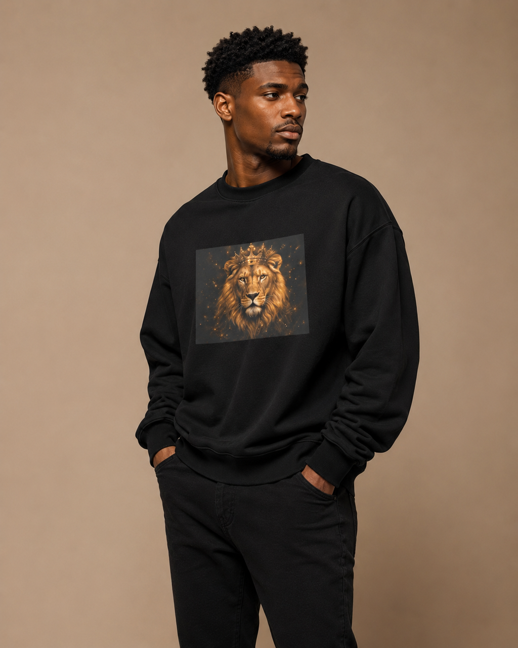 SHINE Lion Royal —Sweatshirt Homme & Femme ( Men and Women)