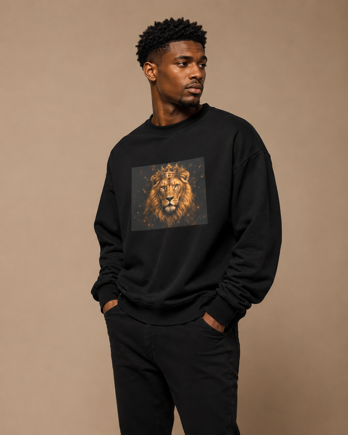 SHINE Lion Royal —Sweatshirt Homme & Femme ( Men and Women)
