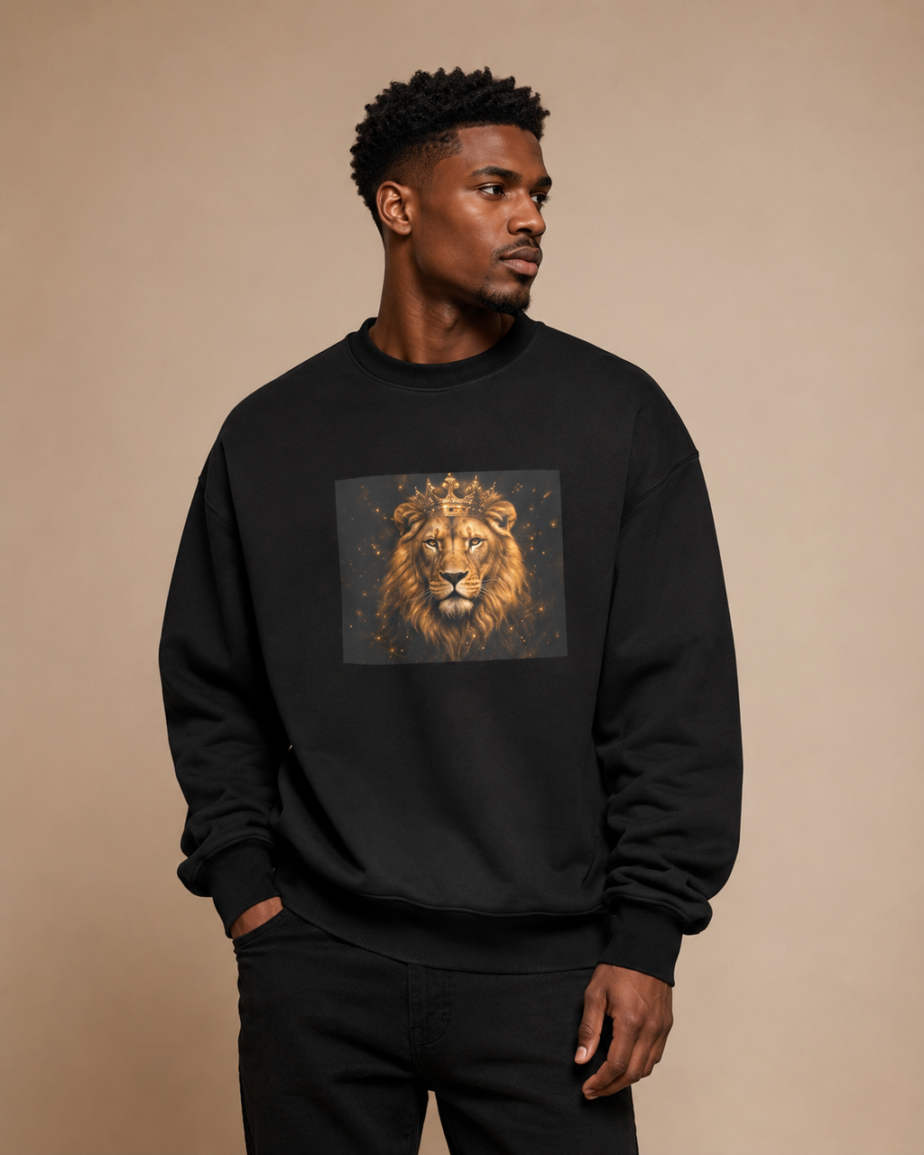 SHINE Lion Royal —Sweatshirt Homme & Femme ( Men and Women)